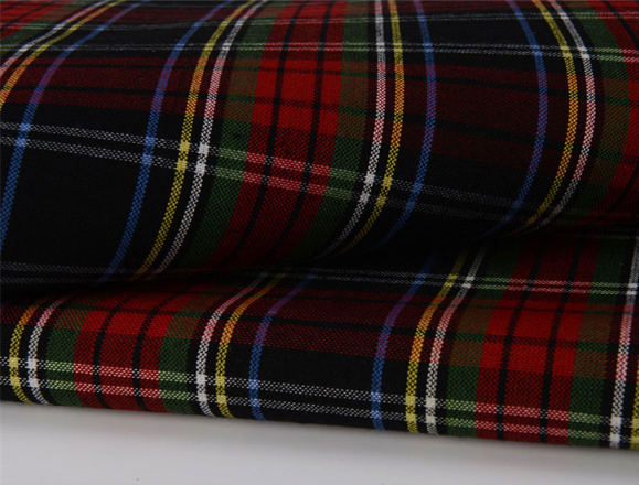 Polyester Viscose TR Plaid School Uniform Fabric