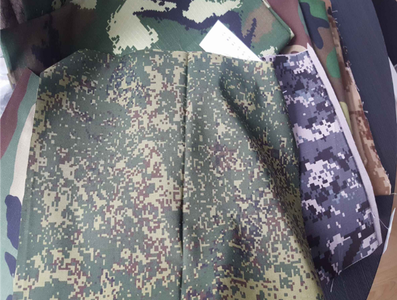 Polyester Rayon Blend Camouflage ACU BDU Uniform Fabric