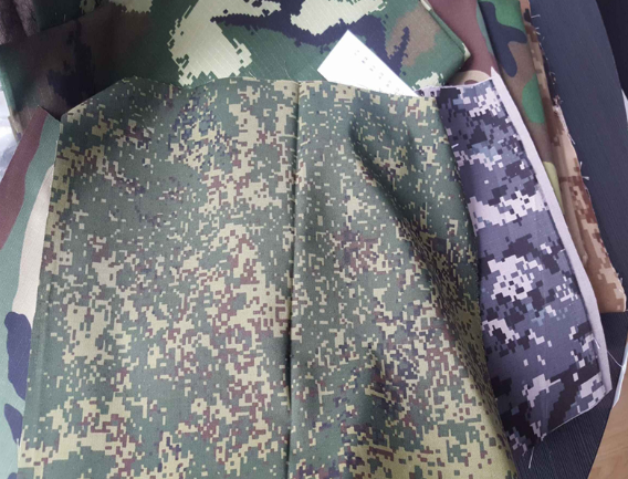 Polyester Rayon Blend Camouflage ACU BDU Uniform Fabric