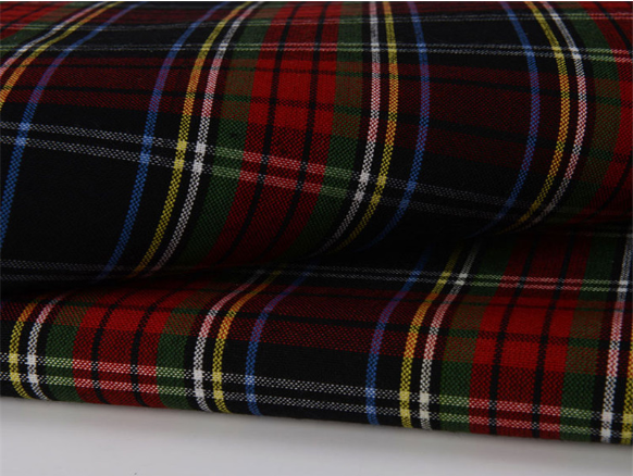 Polyester Viscose TR Plaid School Uniform Fabric
